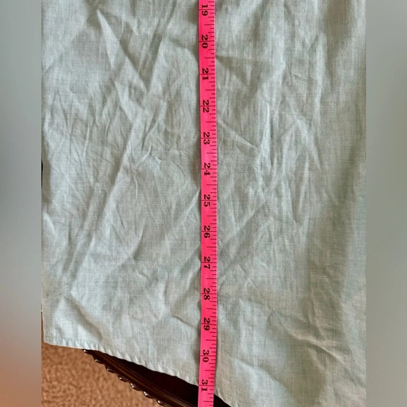 Izod Men's Green/Blue Long Sleeve Pocket Collared Button Down Shirt Size XL - Picture 9 of 11